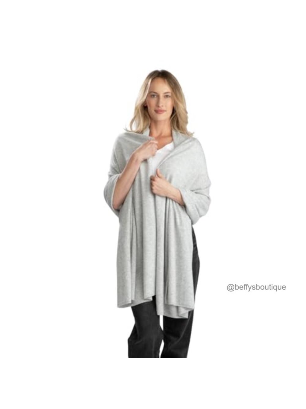 100% Cashmere Travel Wrap Oversized Shawl Blanket 80x30